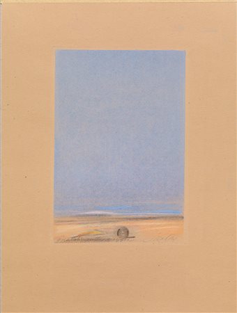 Piero Guccione&nbsp; (Scicli 1935)&nbsp; GIOCATTOLI SULLA SPIAGGIA&nbsp;...