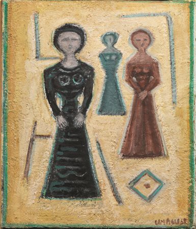 Massimo Campigli&nbsp; (Berlino 1895 - Saint Tropez 1971)&nbsp; TROIS...