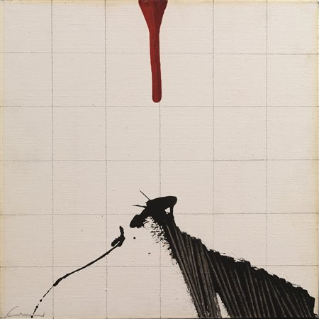 Emilio Scanavino&nbsp; (Genova 1922 - Milano 1986)&nbsp; DALL'ALTO&nbsp; olio...