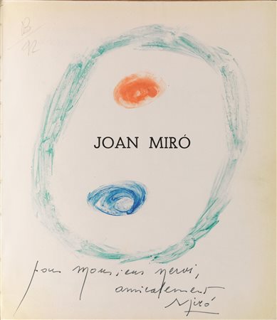 Joan Miro'(Barcellona 1893 - Palma di Maiorca 1983)COMPOSIZIONEgouache su...