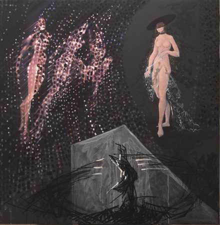 Cesare Peverelli&nbsp; (Milano 1922 - Seillans 2000)&nbsp; RIDEAU DE PERLES....