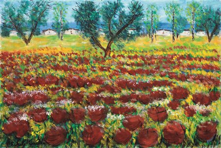 Michele Cascella&nbsp; (Ortona 1892 - Milano 1989)&nbsp; PAESAGGIO CON...