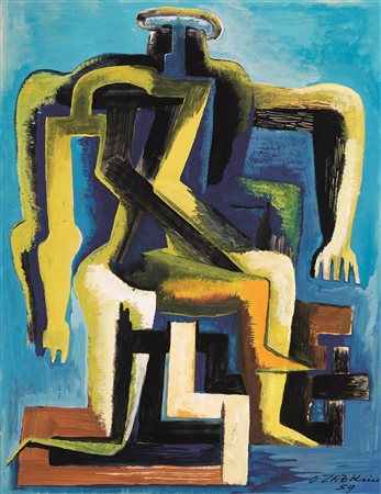 Ossip Zadkin&nbsp; (Vitebsk 1890 - Neuilly-sur-Seine 1967)&nbsp; FIGURA&nbsp;...