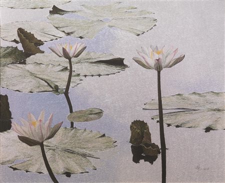Chen Wei&nbsp; (Pechino 1984)&nbsp; LOTO&nbsp; tecnica mista su tela,...