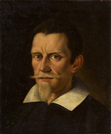 Anonimo seicentesco Ritratto di gentiluomo olio su tela, cm. 42 x 35