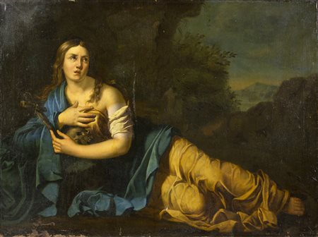 Anonimo bolognese della seconda metà del Seicento Maria Maddalena nel deserto...
