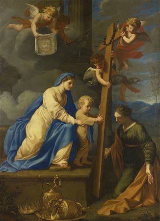 Ambito di Ludovico Gimignani (Roma, 1643 - Zagarolo, 1697) Madonna e il...