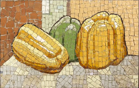 EDITA BROGLIO Smiltene (Russia) 1886 - Roma 1977 Natura morta con peperoni...