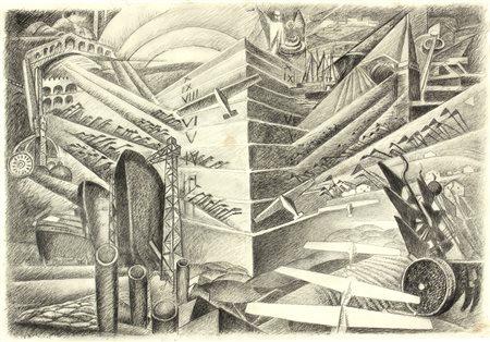 GERARDO DOTTORI Perugia 1884 – Perugia 1977 Bozzetto preparatorio per “Anno...