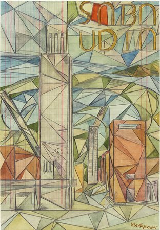 UBERTO BONETTI Viareggio 1909 – Viareggio 1993 Sabaudia Firma in basso a...