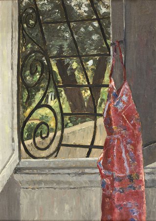 CESARINA GUALINO Casale Monferrato 1890 - Roma 1992 Finestra con grembiule...