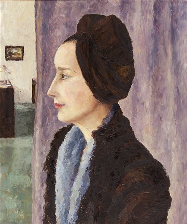 CESARINA GUALINO Casale Monferrato 1890 - Roma 1992 Ritratto di Lula, 1944...