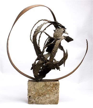 EDGARDO MANNUCCI Fabriano 1904 - Arcevia 1986 Spirale astratta Scultura in...