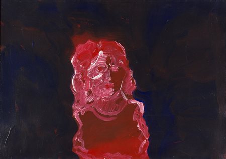 TANO FESTA Roma 1938 - 1988 Volto di donna, 1984 Acrilico su tela emulsionata...