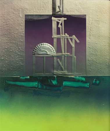 MILAN GOLDSCHMIEDT Zagabria 1931 Structura Nova N.1, 1986 Nitroacrilico su...