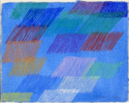 PIERO DORAZIO Roma 1927 – Perugia 2005 Astratto, 1984 Tecnica mista su carta...