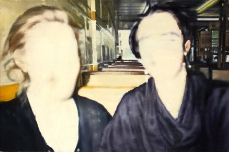 DANIELE GALLIANO Pinerolo 1961 Senza titolo, 2001 Olio su tela cm 50 x 75...