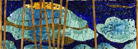 CATERINA VITELLOZZI Roma Isola nomade, 2009 Pasta vitrea, vetro, bambù su...