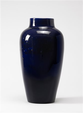 Guido Andlovitz (1900 - 1965) - Portaombrelli in ceramica smaltata in blu...