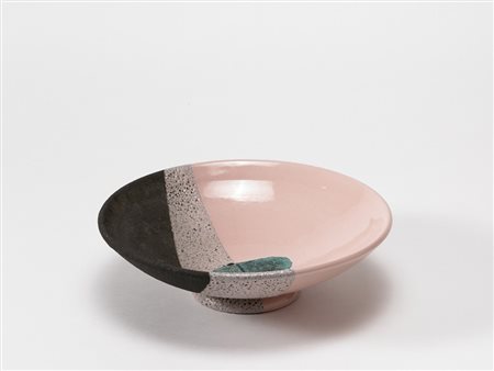 Ettore Sottsass (Innsbruck 1917 - Milano 2007) - Ciotola in ceramica smaltata...