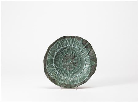 Albino Reggiori (1933 - 2006) - Piatto in ceramica dipinta. Datato e firmato...