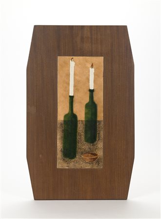 Paolo De Poli (Padova 1905 - 1966) - (attr.) pannello in rame smaltato...