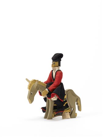 Eugenio Tavolara (1901 - 1963) - Personaggio a dorso d'asino, scultura con...