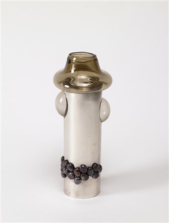 Lino Sabattini (1925) - Senza titolo Scultura cilindrica in vetro soffiato...