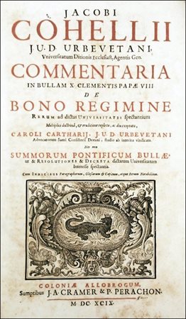 COELLI'S COMMENTARY ON CLEMENT'S TENTH BULL «DE BONO REGIMINE»REGARDING THE...