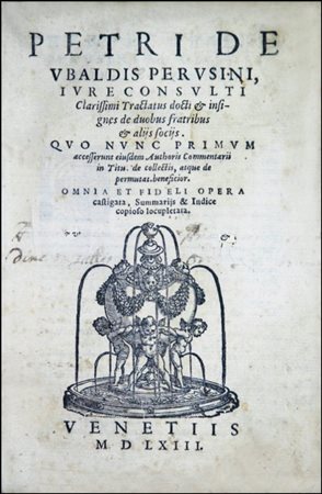 A PRECIOUS COLLECTION OF RENAISSANCE TREATISES ON COMMERCIAL LAWINCLUDING THE...