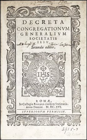 SECOND EDITION OF THE DECREES OF THE SOCIETY OF JESUSVarious Authors (Jesuit...