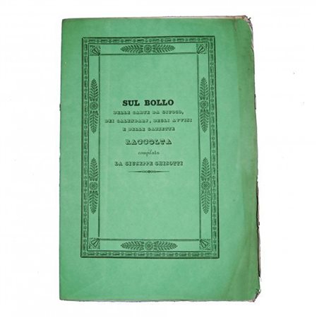 [1.]: IMPERIAL DECREE ON STAMP DUTY OF PLAYING CARDS, CALENDARS, NOTICES AND...