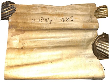 MEDIEVAL NOTARY MANUSCRIPT ON VELLUM. Verona, 9 March 1483.A scroll of...