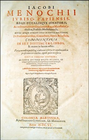 A COMMENTARY ON PRESUMPTIONS AND CONJECTURES IN ROMAN LAWMenochio, Giacomo....