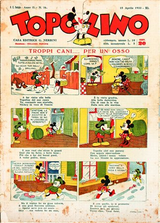 IT15 aprile 1933. In discreto stato: interno ottimo, si segnala una mancanza...