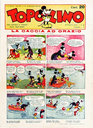 IT30 settembre 1934, buono stato, esente da restauri. EN Topolino Giornale n°92
