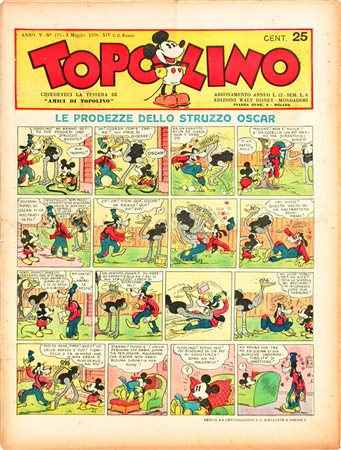 ITTopolino Giornale nn. 175, 176, 177, 178 Nuovissimi; n° 179 Nuovissimo,...