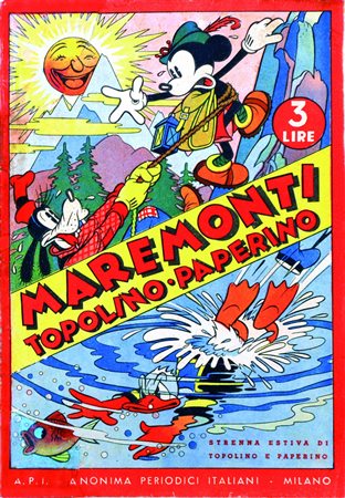 ITStrenna estiva di Topolino e Paperino. A.P.I., 1939. Copertina di A. e M....