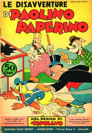 ITLe disavventure di Paolino Paperino 10 marzo 1937; prima edizione virata in...
