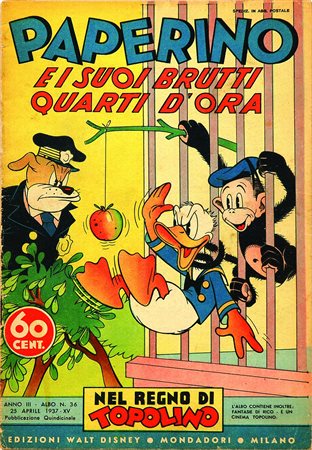 ITPaperino e i suoi brutti quarti d’ora 25 aprile 1937; prima edizione virata...