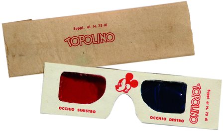 ITOcchialini 3D in perfetto stato, ancora conservati nella busta editoriale....
