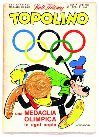 IT30 aprile 1972 in blister originale con medaglia di Pippo. Eccellenti. EN...