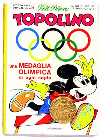 IT28 maggio 1972 in blister originale con medaglia di Topolino. Blister in...