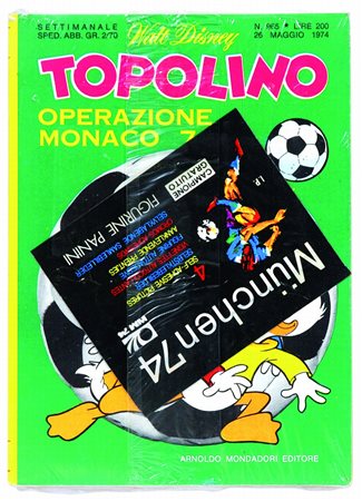 IT26 maggio 1974 in blister originale con figurine Operazione Monaco 74....