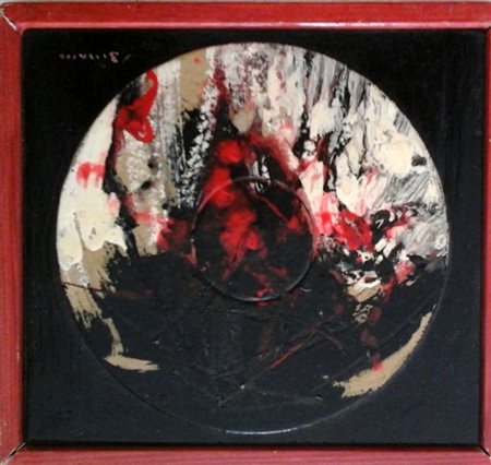 Martino Bissacco "Eclissi" olio su tavola cm 17x19