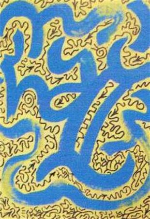 Little Angel Ortiz (LA2) "Composizione" acrilici su tela cm 61x46. Autentica...