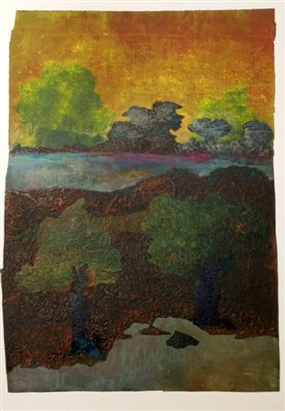 Italo Gilardi "Infinito possibile n. 3" Tecnica mista su carta cm 74x44