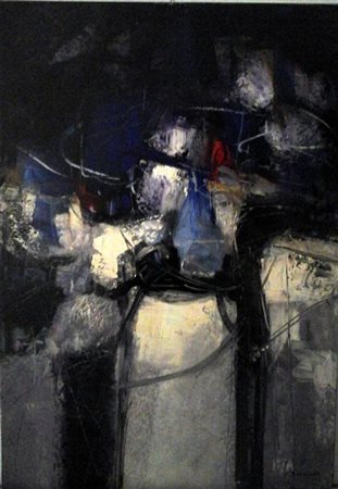 Martino Bissacco "Il silenzio della notte" olio su tela cm 100x75