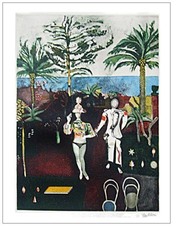 FRANCO GENTILINI Faenza 1909 – Roma 1981 Senza titolo Acquaforte e acquatinta...