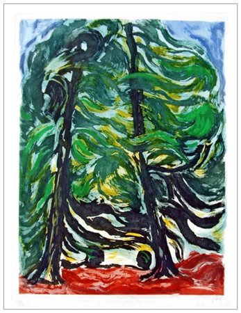 VIRGILIO GUIDI Roma 1891 – Venezia 1984 Alberi Acquaforte e acquatinta a...